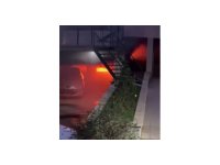 Kahramanmaraş’ta elektrikli otomobil alev alev yandı