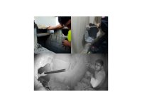 Mersin’de havalandırma boşluğunda nefes kesen kurtarma operasyonu