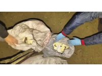 Zeytin bahçesinde torba içerisinde binlerce uyuşturucu hap ele geçirildi