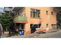 Alanya’da apartmanın giriş katında çıkan yangın korkuttu