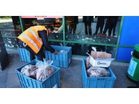 Yolcu otobüsüyle uygunsuz şartlarda taşınan çeyrek ton ete el konuldu