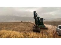 DSİ’ye ait kepçenin çalınıp define arandığı iddiası