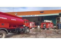 Soğuk hava deposundaki yangın paniğe neden oldu