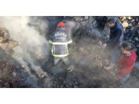 Yangında evi küle dönen yaşlı kadının cenazesine ulaşıldı