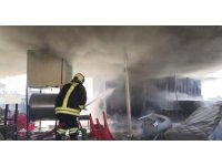 Kırıkhan’da evin çatı katı alevlere teslim oldu