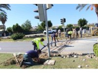 Büyükşehir Manavgat’ın sinyalizasyon altyapısını yeniliyor