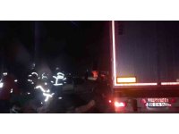 Tır ile çarpışan TOFAŞ hurdaya döndü