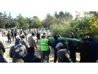 Yangında ölen 2 kardeşe acı veda: Aynı tabutla getirilip aynı kabre defnedildiler