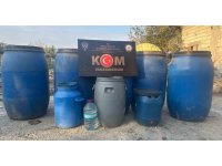 Hatay’da yılbaşı öncesi 1020 litre el yapımı alkol ele geçirildi