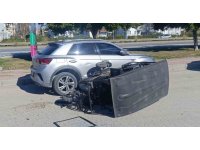 Üç tekerlekli motorlu bisiklet Otomobille çarpıştı: 1 yaralı