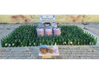 Burdur’da yüzlerce litre kaçak alkol ele geçirildi