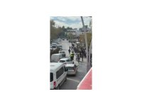 Ters yönden gelen motosiklete otomobil çarptı: 1 yaralı