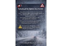 Tufanbeyli’de eğitime kar engeli