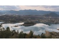 Anamur’da sular altında kalan köyden geriye bir minare kaldı