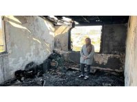 Depremde eşini ve evladını kaybeden kadın, ikinci kez felaketi yaşadığı yangında tüm birikimini ve yuvasını kaybetti