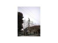 Burdur’da şiddetli rüzgar nedeniyle minarenin kubbesi koptu