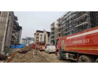 İşçilerin kaldığı apartman dairesi alevlere teslim oldu