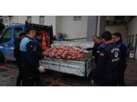 Mersin’de 500 kilo bozuk et ele geçirildi