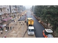 Kahramanmaraş’ta Azerbaycan Bulvarı’na asfalt çalışması