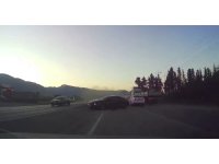 5 aracın karıştığı kaza anbean araç kamerasında