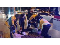 Antalya’da devrilen motosikletin sürücüsü yaralandı