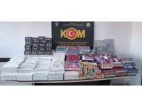 Mersin’de binlerce kaçak ürün ele geçirildi