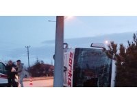 Burdur’da yolcu otobüsü devrildi: 12 yaralı