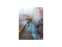 Reyhanlı’da tır yangını