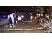 Adana’da yolcu otobüsü devrildi: 8 yaralı