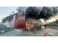 Yıllarca verdiği emekler alev alev yanan esnaf, ’ciğerimiz yandı’ diyerek duygularını dile getirdi