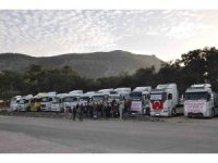 Mersin Silifkeli kamyonculardan taşeron tepkisi