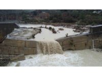 Kuraklıkla kuruyan Deliçay yeniden akmaya başladı, çiftçinin yüzü güldü