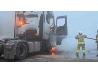 Alevlere teslim olan tır kullanılamaz hale geldi