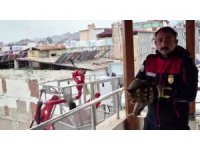 Kedi kurtarma operasyonuyla gönülleri fetheden itfaiye ekibine alkışlı teşekkür