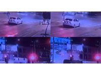 Mersin’deki ambulans kazası güvenlik kamerasına yansıdı