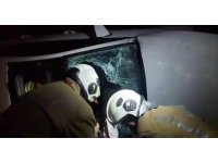 Takla atarak tarlaya uçan otomobilin sürücüsü yaralandı