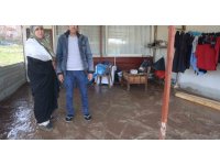 Sel sularının bastığı evi zarar gören kadın afet esnasında yaralandı