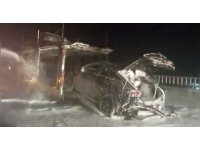 Osmaniye’de araç yüklü tırda yangın: 3 araç kullanılamaz hale geldi