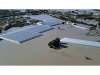 Antalya Kaş’ta seralar sular altında kaldı