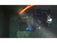 Aktarma havuzundaki arızaya su altından müdahale