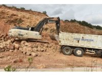 Kepez’de heyelan riskine müdahale