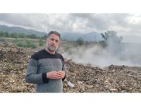 Osmaniye’den Hatay’a taşınan ve içten içe yanan çöplere vatandaşlar çözüm bekliyor