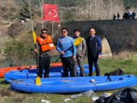 Osmaniye’de yağış sonrası Sabun Çayı’nda rafting heyecanı