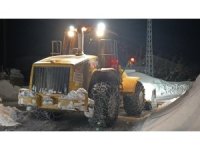 Göksun kırsalında kar mesaisi