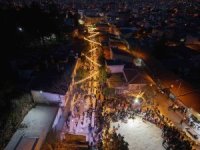 Kozan Kalesi’nden atılan topla tarihi çarşıda Ramazan coşkusu yaşandı