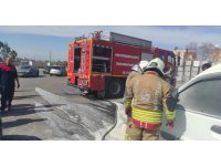 Arsuz’da araç yangını