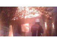 Sobadan çıkan yangın evi kül etti