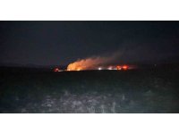 Burdur’da merada korkutan yangın