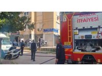 Motosiklet tamirhanesindeki yangın korkuttu