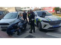 Motosikletini devirdi, 48 bin ceza yedi